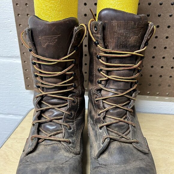 Red Wing Loggermax Men's Brown Leather Steel Toe Boots Size 11 D 4420 - Picture 4 of 11
